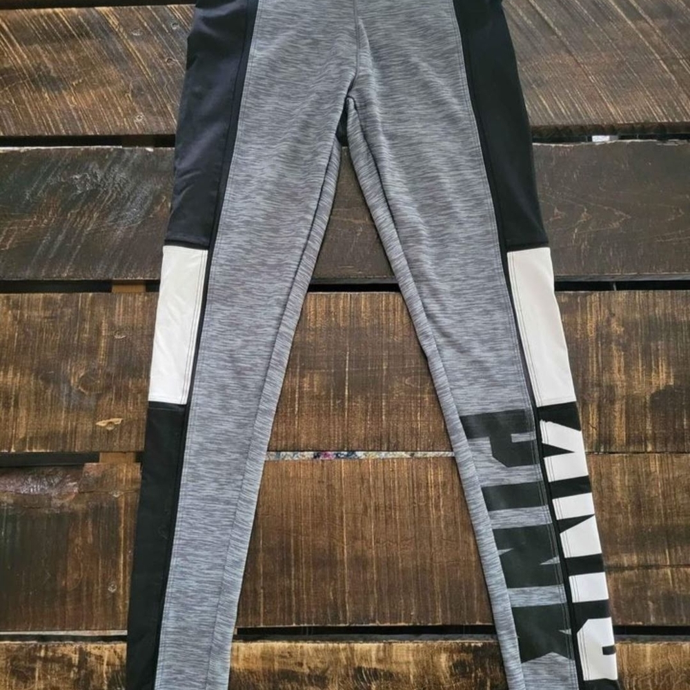 Kids Gray and Black Leggings